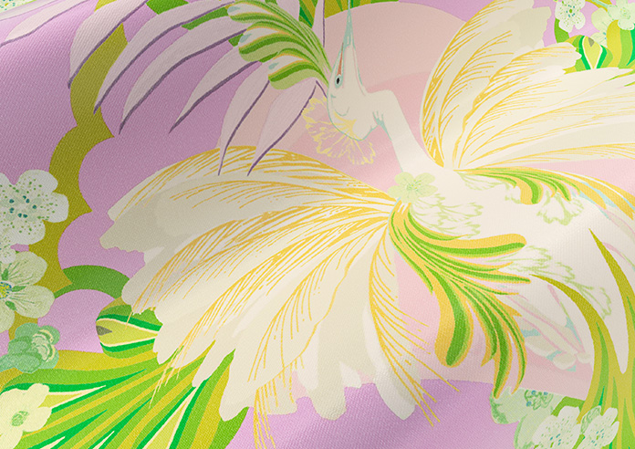 Faded Glamour, Goddess Green Pink - Roman Blind - Image 4
